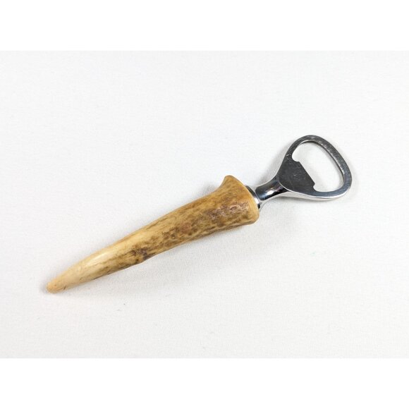 Vintage natural antler handled Bottle opener, Sheffield England - Picture 4 of 7